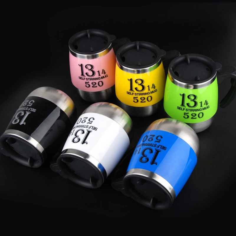 

Newly Lazy Automatic Mixing Cup Stainless Steel Electromagnetic Rotating Coffee Cup Magnetized Cup Gift Cup VA88