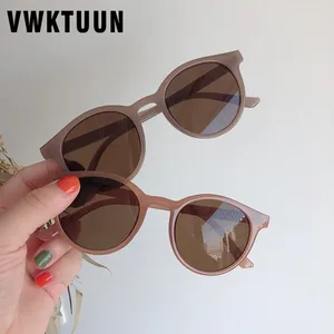 Женские винтажные солнцезащитные очки VWKTUUN 2019 карамельных цветов круглые солнцезащитные очки для вождения Ретро солнцезащитные очки для вождения для женщин зеркальные оттенки Oculos