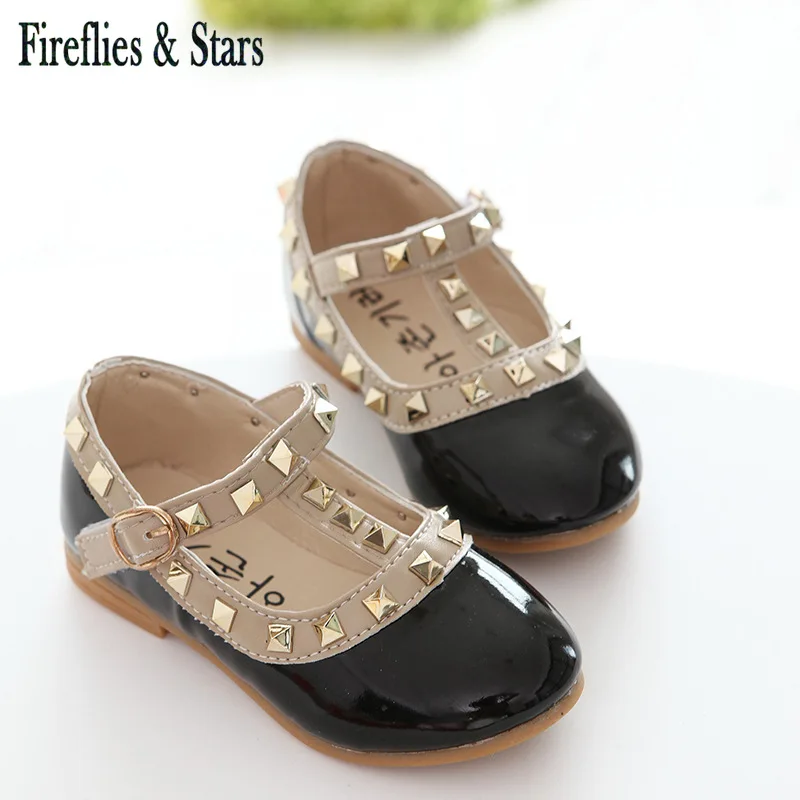 Обувь для девочек на весну-лето детская модная обувь принцессы из лакированной