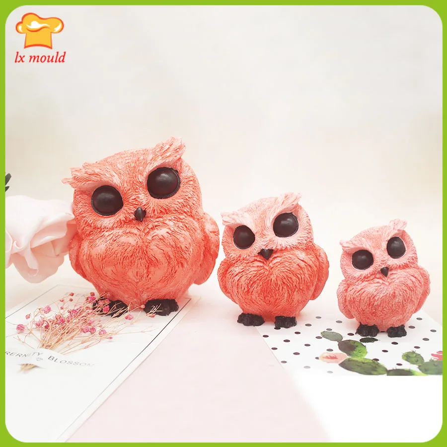 

LXYY New Owl Silicone Moulds Aromatherapy plaster candle home handmade soap diy baking fondant tool
