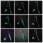 Kawaii светящиеся животные Закладка в форме совы подвеска металлическая книжная маркировка канцелярские принадлежности Школьные и офисные принадлежности школа Papelaria