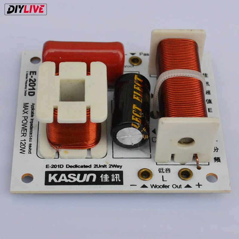 DIYLIVE KASUN E-201D 2-полосная 2-динамик (treeter + бас-гитара) HIFI динамик аудио Разделитель