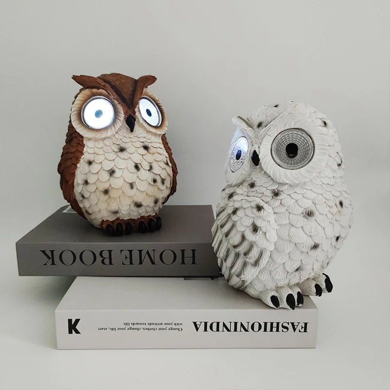 Полимерный креативный ночсветильник на солнечной батарее в виде совы Поттер