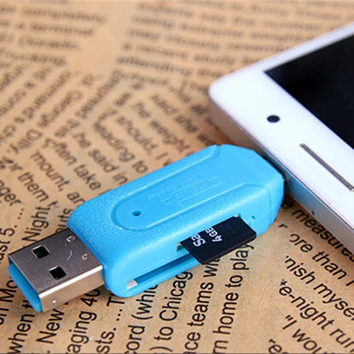 Новый 2 в 1 USB OTG кардридер Универсальный Micro телефон | Компьютеры и офис