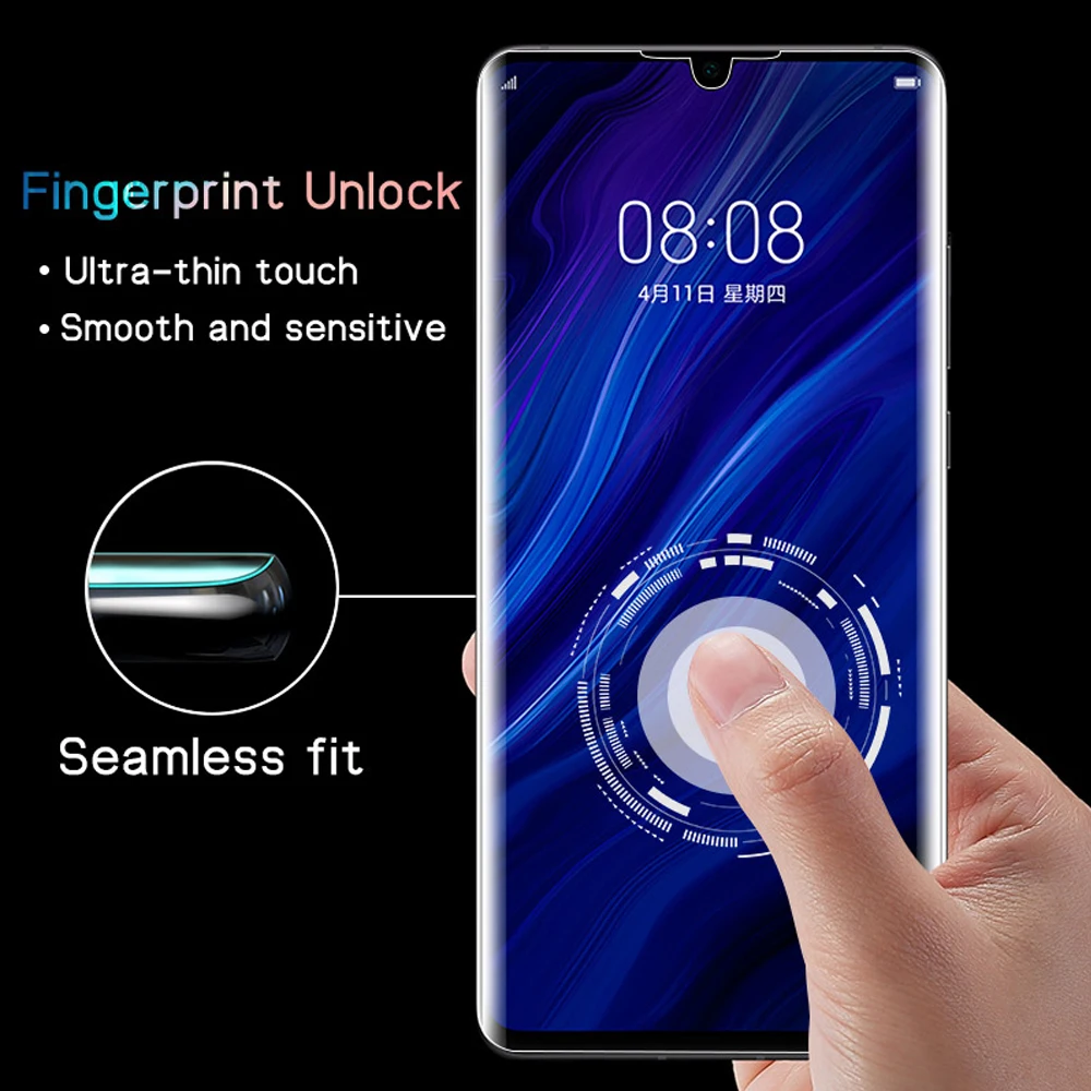 Гидрогелевая пленка для huawei honor view 30 pro v30 20 20i 20S lite защитная на весь экран не