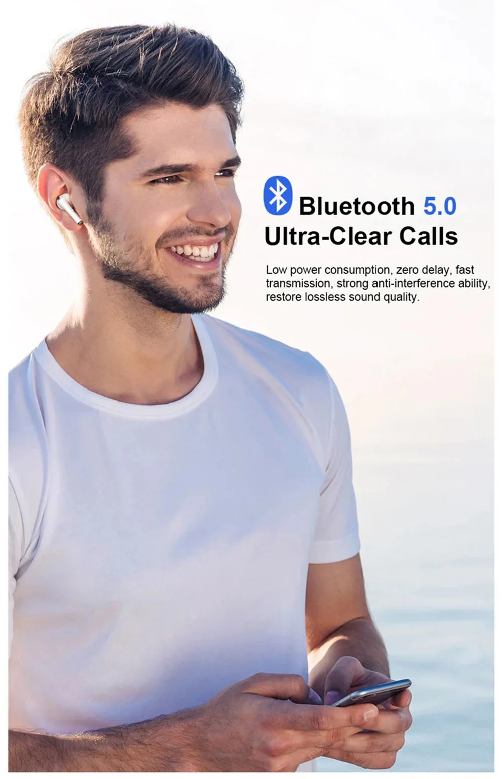 

2021 New i10000 PRO Mini Wireless Bluetooth Headset Sports Headset Suitable for All Smartphones AI002