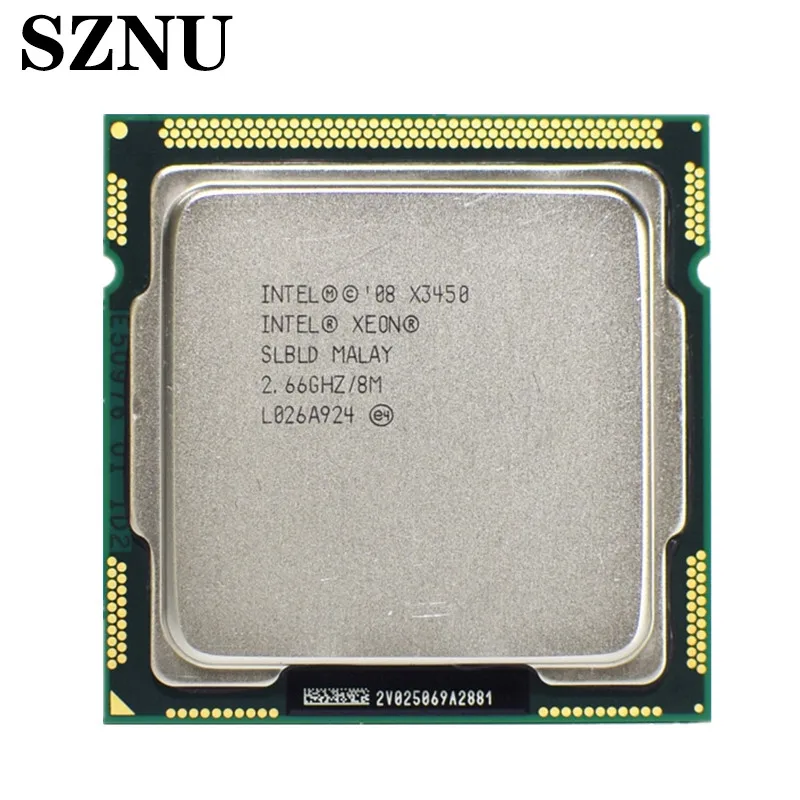 

Intel Xeon X3450 Quad Core 2.66GHz 8M 2.5GTs SLBLD Socket LGA1156 CPU Processor equal i5 750