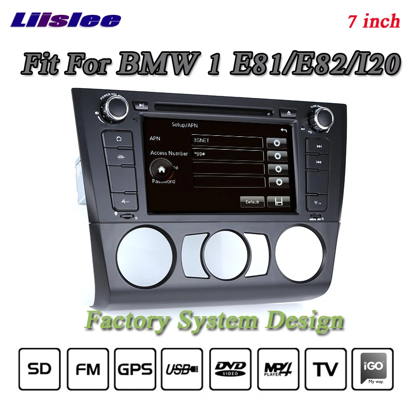 Liislee для BMW 1 E81 E82 I20 стерео радио 3G BT Canbus DVD плеер GPS навигация по карте 1080P HD экран