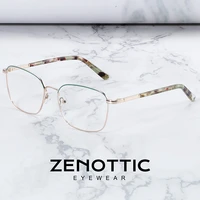 zenottic titanium alloy optical glasses frame male square ultralight optical myopia prescription eyeglasses clear lens spectacle