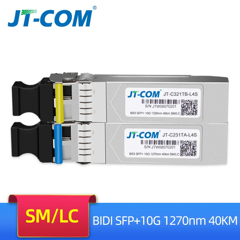 10G BIDI 10/20/40 км sfp-модуль SM LC 1270/1330nm гигабитный однопользовательский одноволоконный оптический трансивер совместим с Cisco переключатель