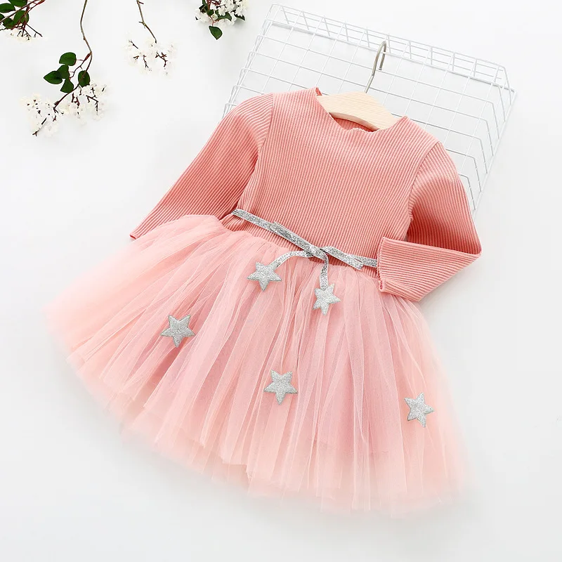 BibiCola spring autumn girls dress childen fashion wedding party dresses cotton ball gown lace princess costume | Детская одежда и