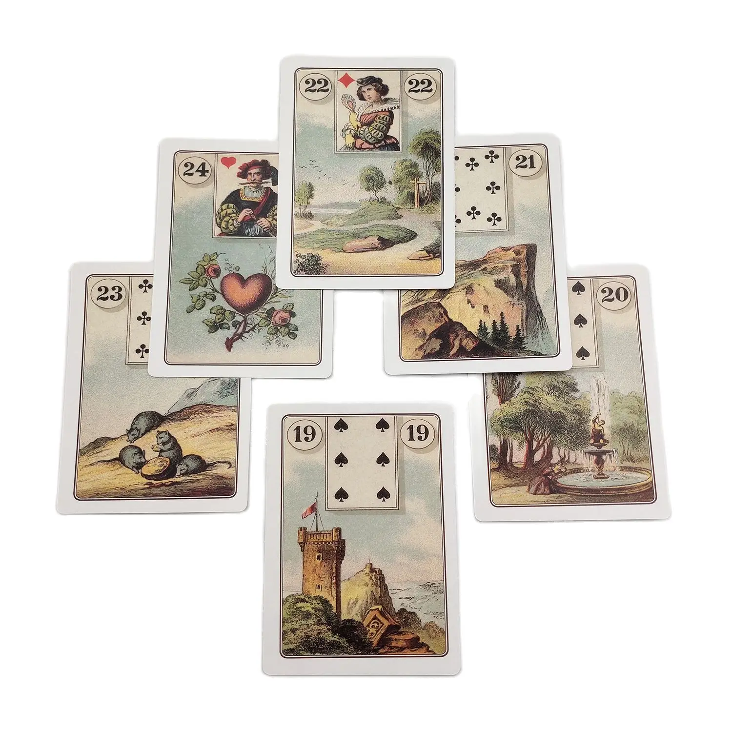 Карточки Lenormand с изображением оракла 36 листов карточки Таро гадания судьба
