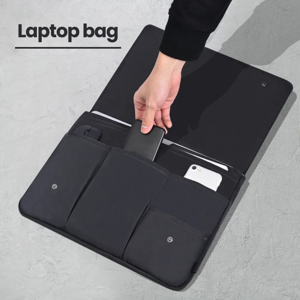 

TOMTIF Laptop Bag for Macbook Air 13 Case Accessories Pouch Layers Many Pockets Waterproof Laptop Case for MacBook Air 13 Cover