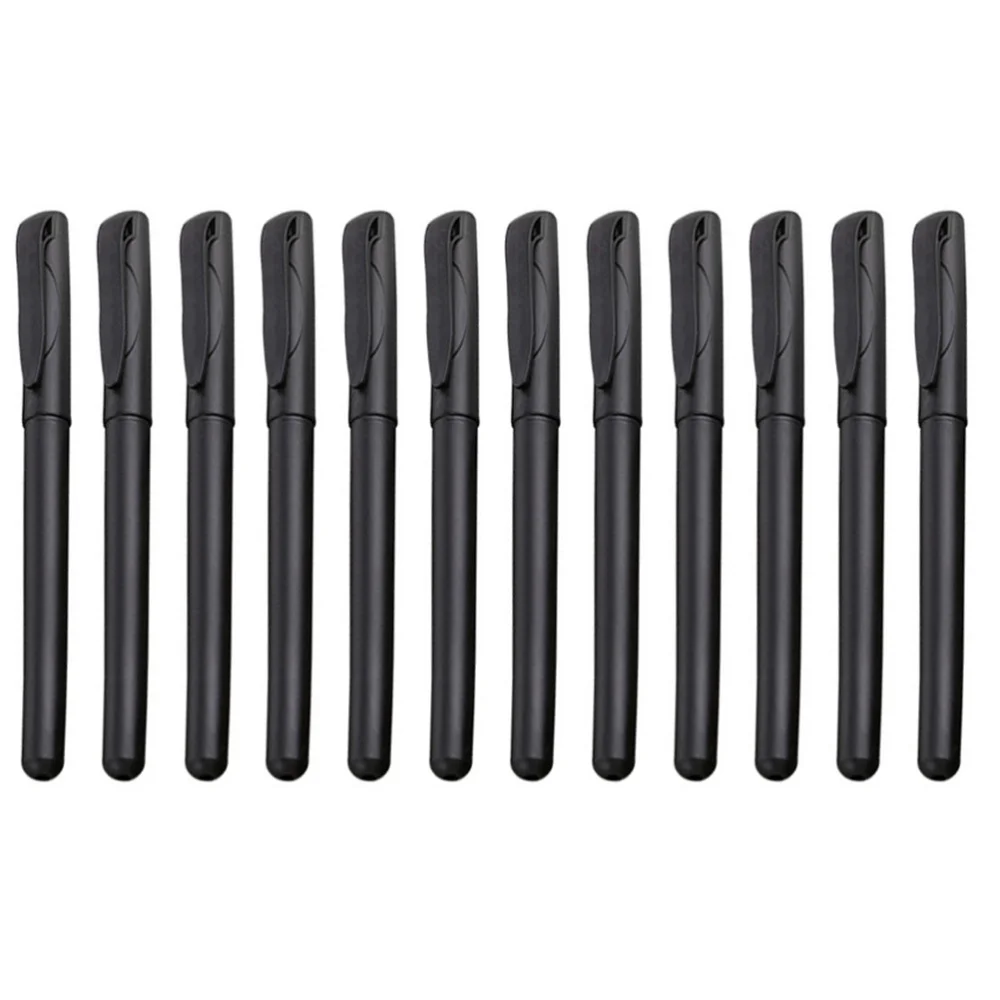

100pcs Useful Empty Ink Pen-holders Pen Empty Rods for School (Black)