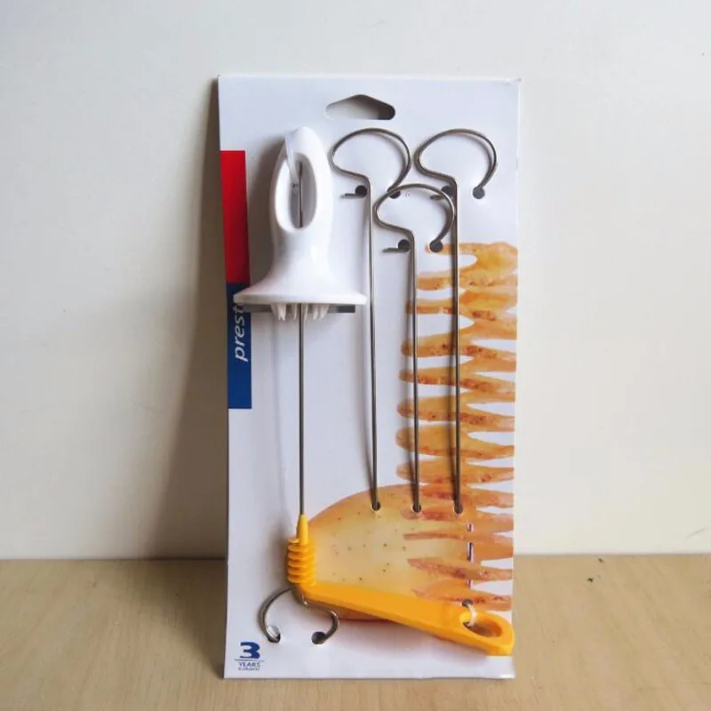 1 шт. картофель спиральный резак слайсер нержавеющая сталь пластик жареный