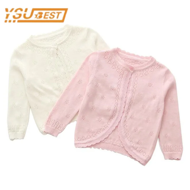 

New Kids Baby Girls Long Sleeve Pure Color Cardigan Coat Summer Infant Baby Kids Girls Knit Cardigan Coat Children's Clothes