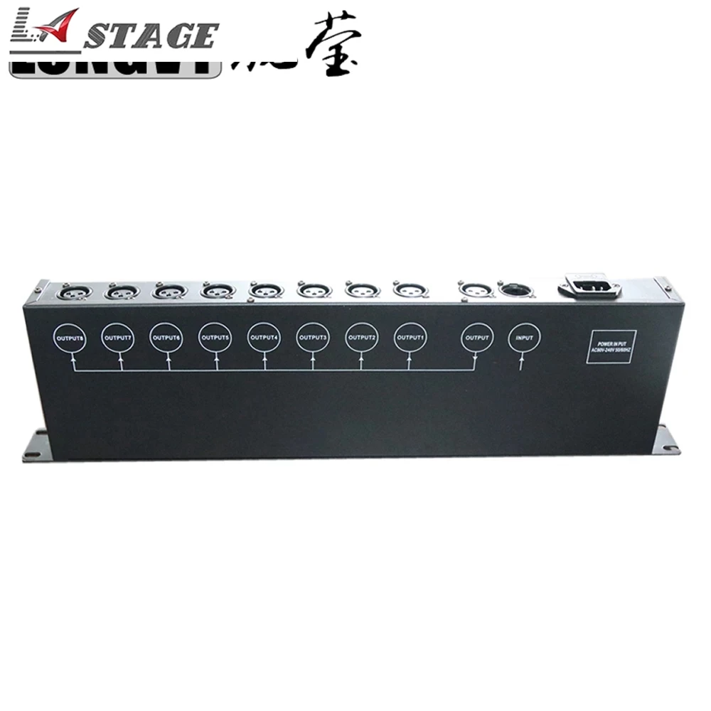 Бесплатная доставка 8 скоростной усилитель сигнала Dmx драйвер сплиттер DMX