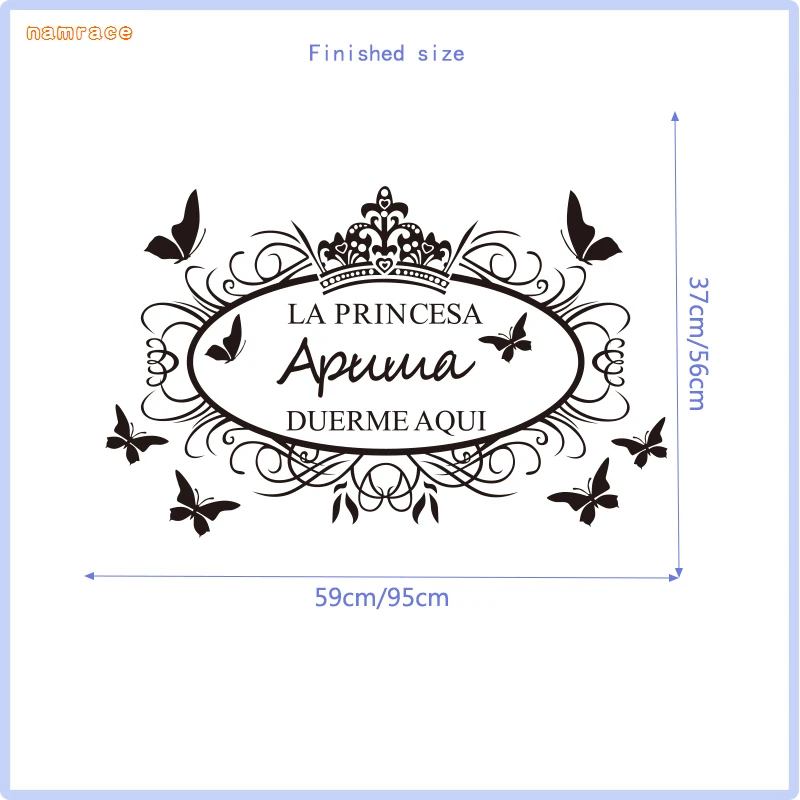 

DIY Personalized Wall Sticker For customized Name Vinyl Removable Decals for Kids Room Art Wallpaper Home Decoration DZ0030