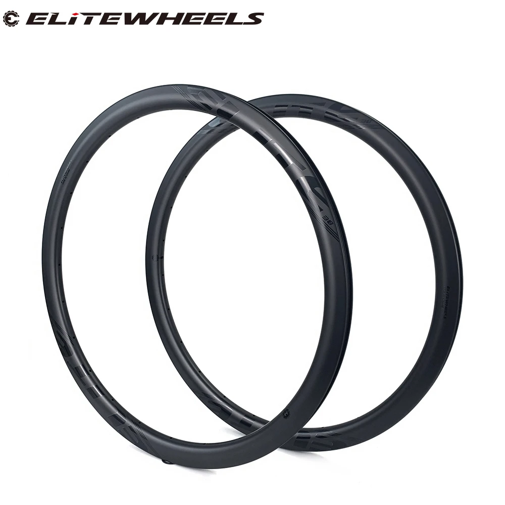 ELITEWHEELS 700c 38 мм углеродный дисковый тормозной обод UD матовая отделка 25 или 27 ширина