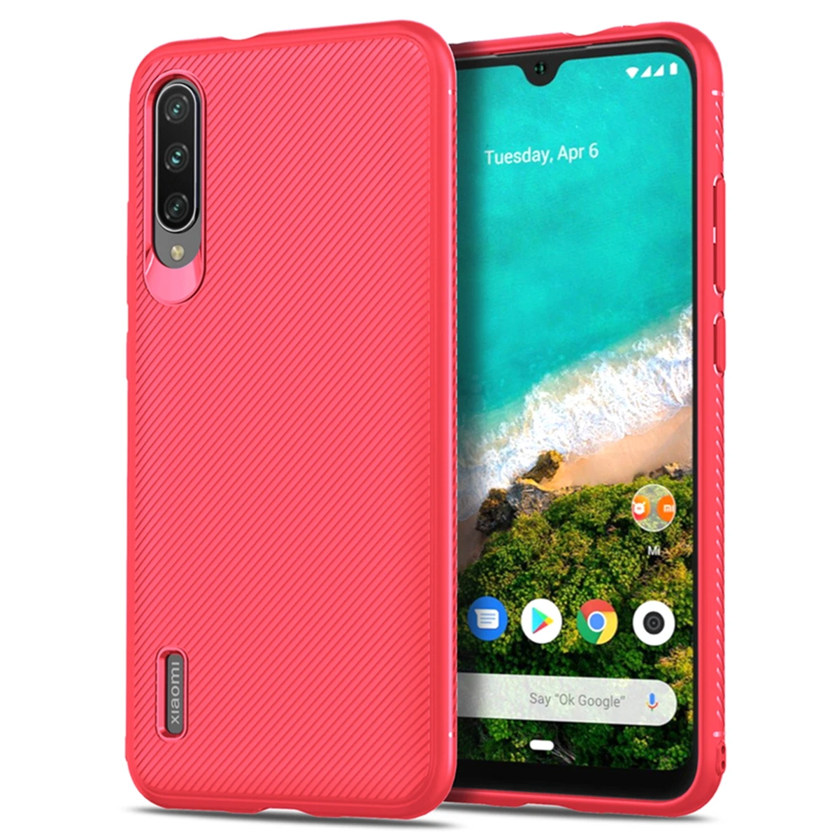 Для Xiaomi Mi A3/A3 Lite чехол мягкий ТПУ устойчивый к царапинам защитный