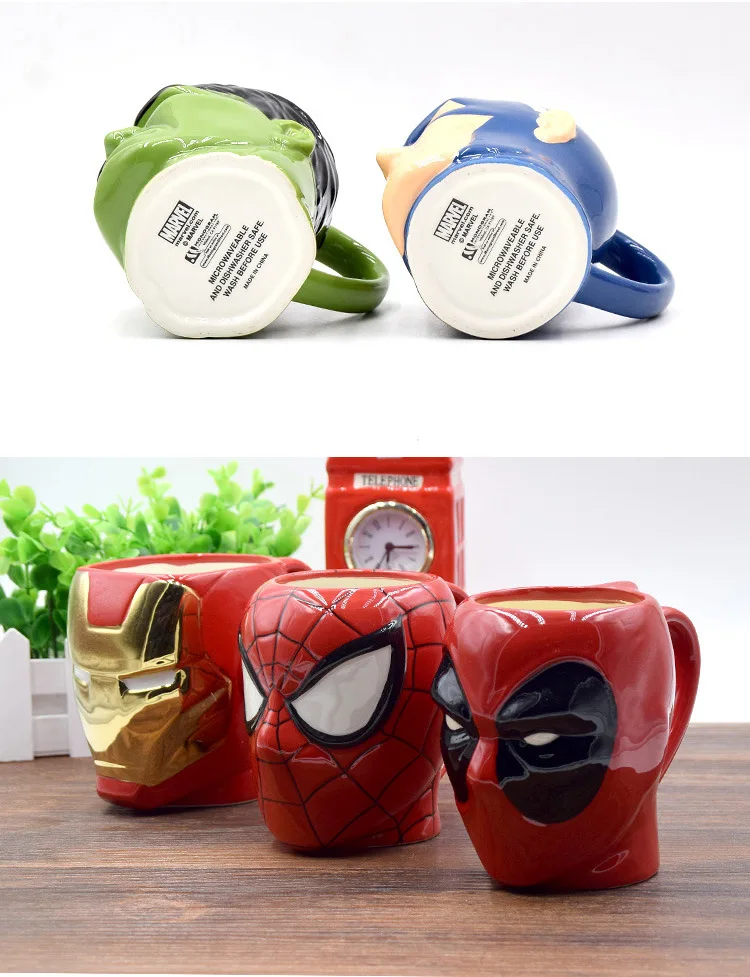 Мультфильм супер герой Железный человек паук чашка кофе керамические кружки
