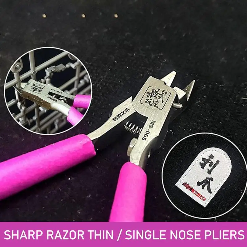 Сверхтонкие плоскогубцы с одним лезвием щипцы боковой резак режущий инструмент
