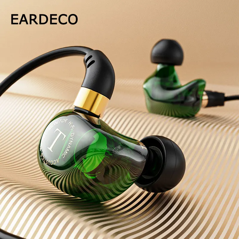 Наушники EARDECO гарнитура с микрофоном проводные Hi-Fi наушники-вкладыши тяжелыми