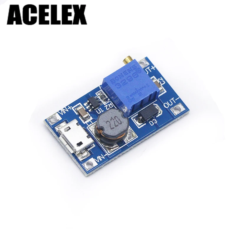 2а усилительная плата DC повышающий вход 2/24В до 5/9/12/28В Замена XL6009 dc Повышающий