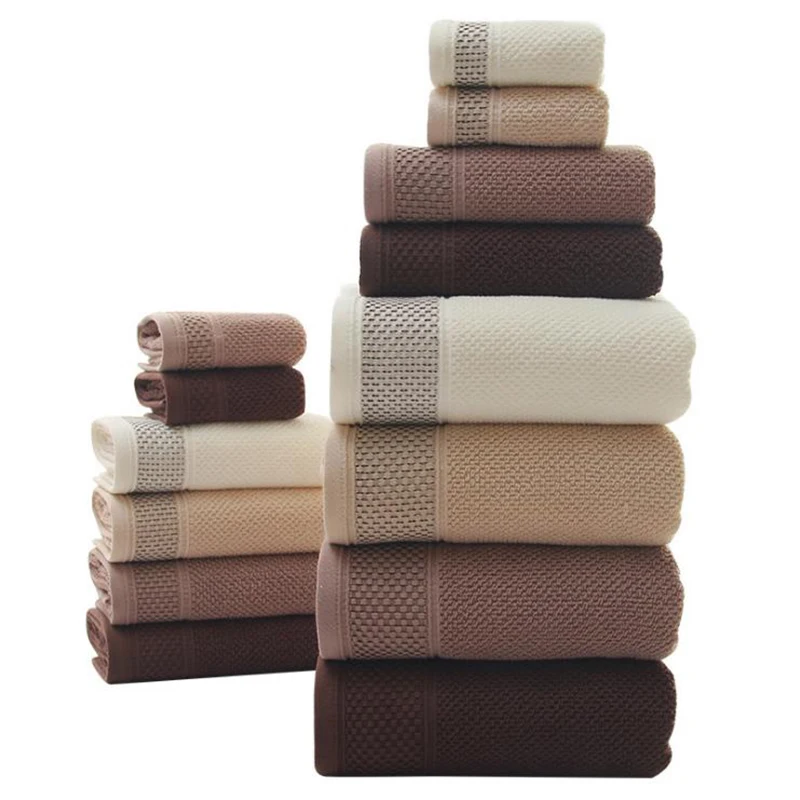 

High-grade -100% cotton Towels 3Pcs Luxury Hotel & Spa Quality Bath towels Hand towel Super absorbent Water-resistant bath towel