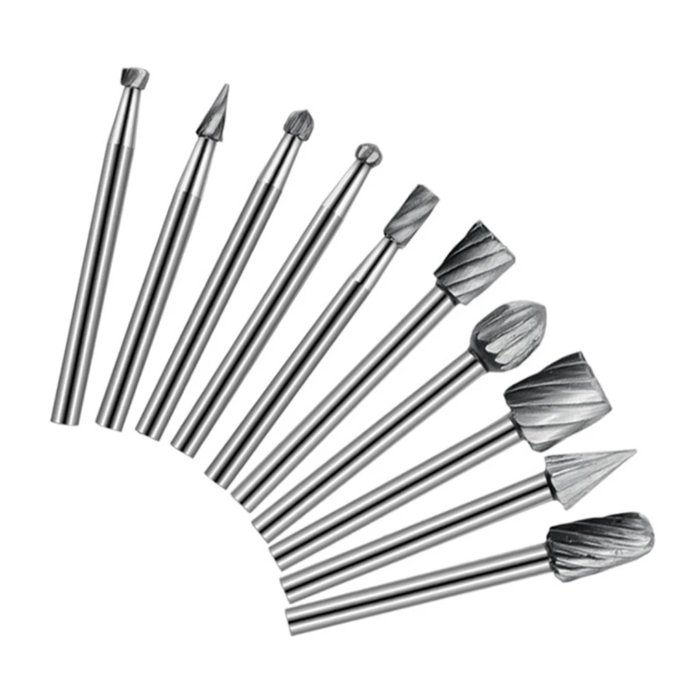

5pcs Rotary Rasp File Bits Drill Set Woodworking Carbon Steel DIY 15 Pieces 15 Pcs Shank