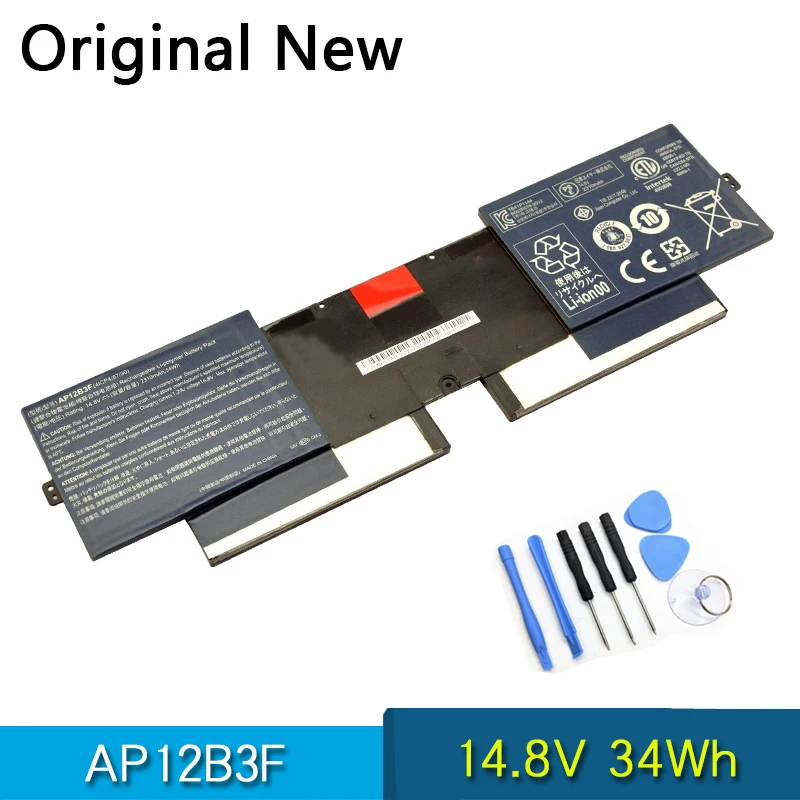 

Новый оригинальный AP12B3F ноутбук Батарея для ACER Aspire S5 ультрабук S5-391 14,8 V 34Wh AICP4/67/90 батареи
