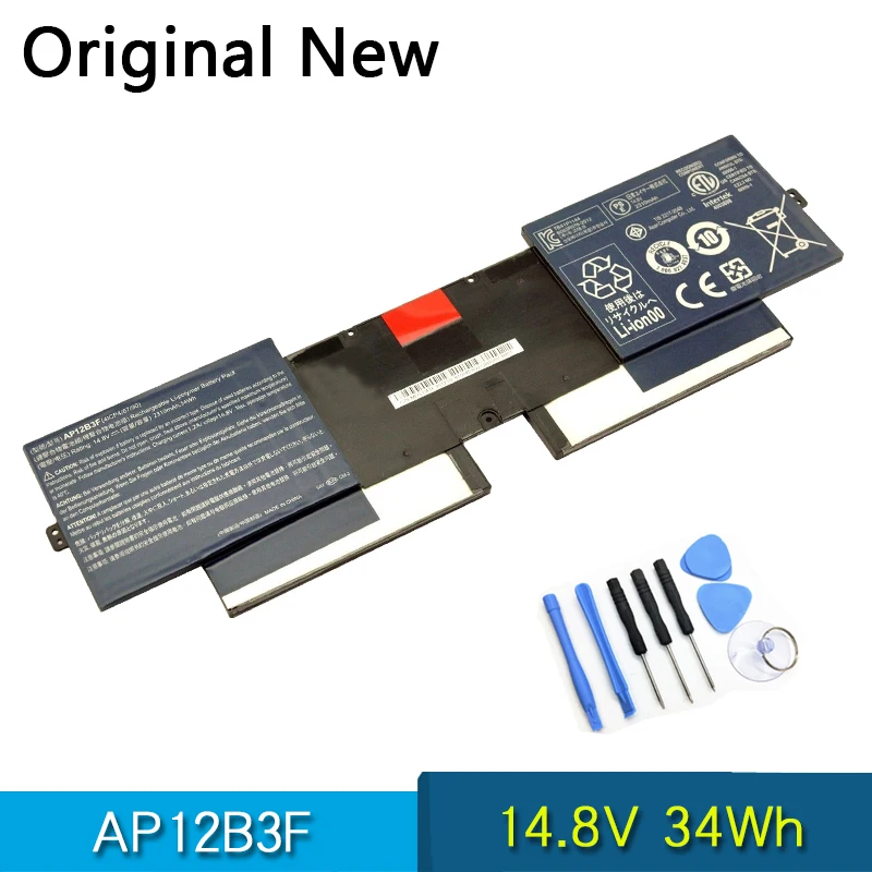 Новый оригинальный AP12B3F ноутбук Батарея для ACER Aspire S5 ультрабук 391 14 8 V 34Wh AICP4/67/90