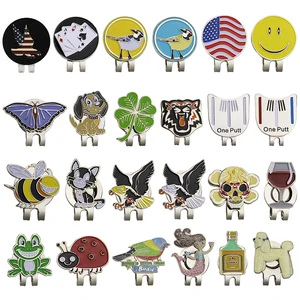 Зажим для шляпы для гольфа, гольф-маркер Вт, магнитный сплав, для мяча для гольфа