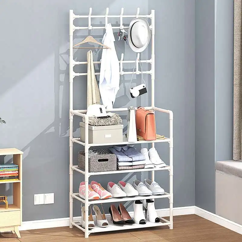 

5 Tiers Shoe Rack Metal Standing Shoe Rack Shoes Storage Shelf Home Organizer Living Room Furniture Space Saving Stand Holder