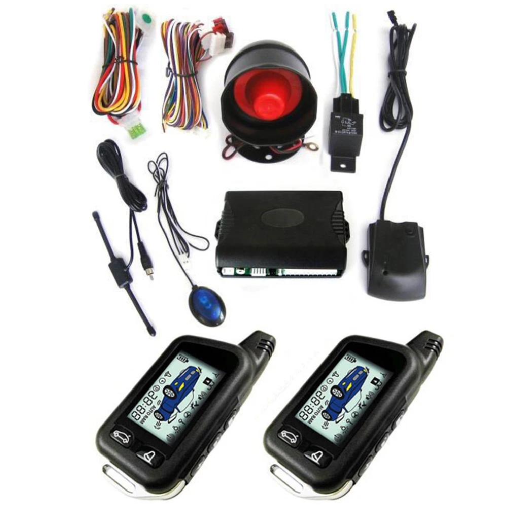 Двусторонняя Автомобильная охранная сигнализация система безопасности 12 В