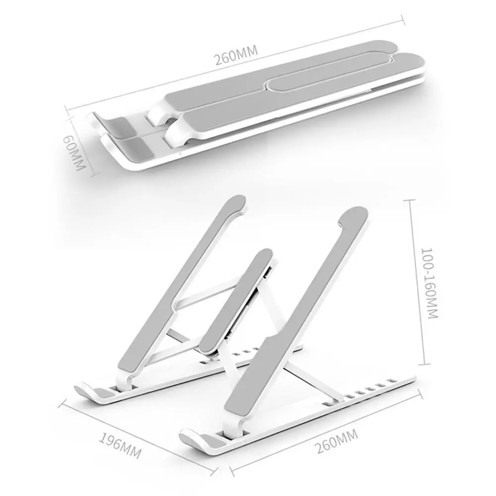 

1Pc Portable Laptop Stand Adjustable Notebook Bracket Pro Accessory Laptop Air Foldable Holder Base For Macbook Computer Su N8T6