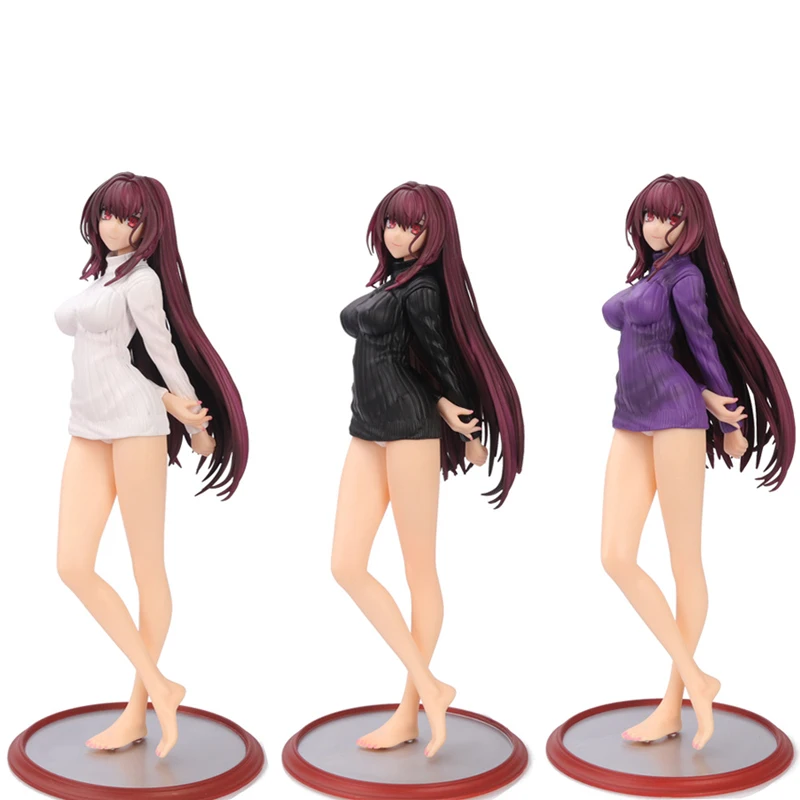 

23cm Fate/Grand Order bba Lancer Scathach Sweater Ver. Sexy Figure Anime Action Figure Toys Model Girl PVC Toy Figure for gift