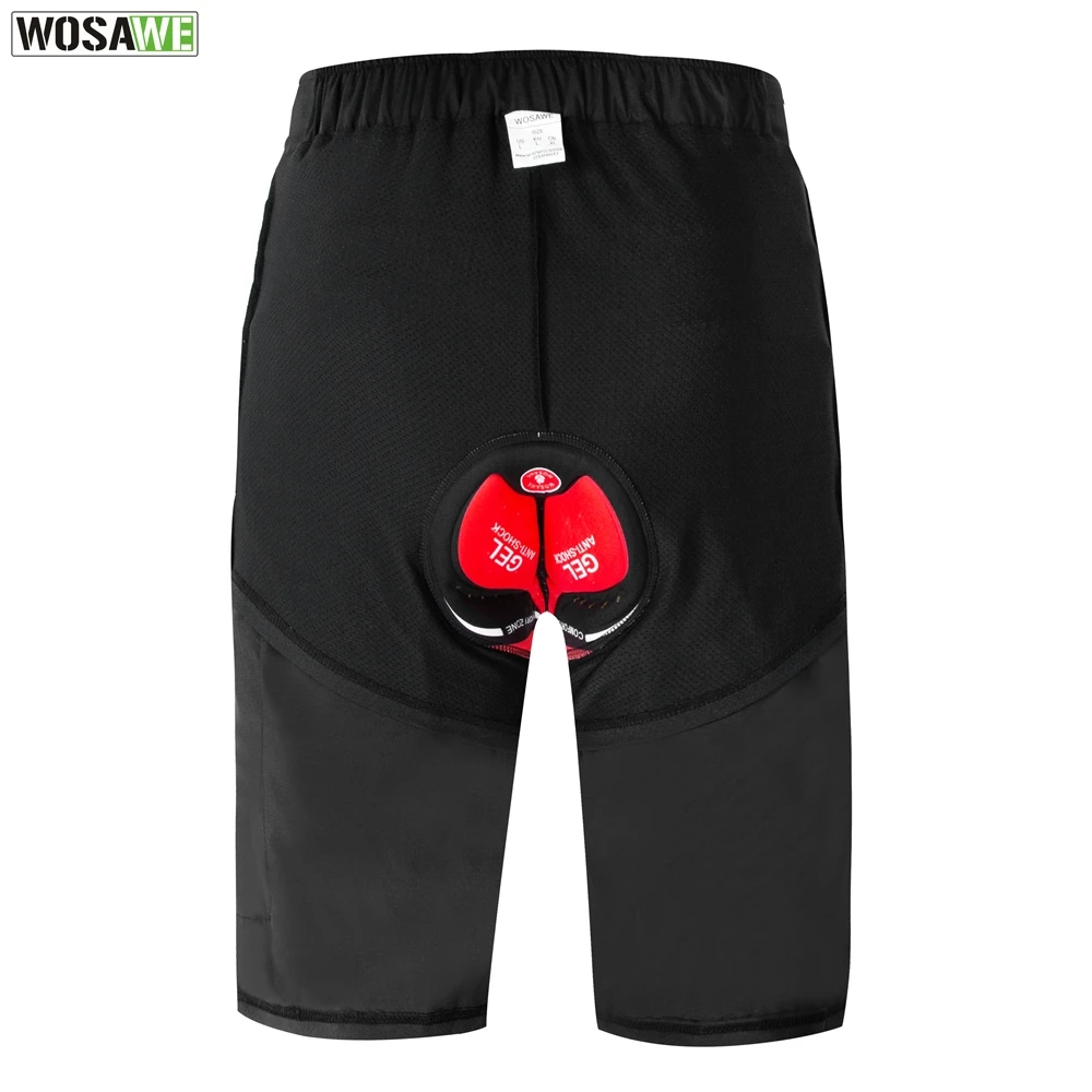 Водонепроницаемые мотоциклетные шорты WOSAWE с 3D гелевыми вставками