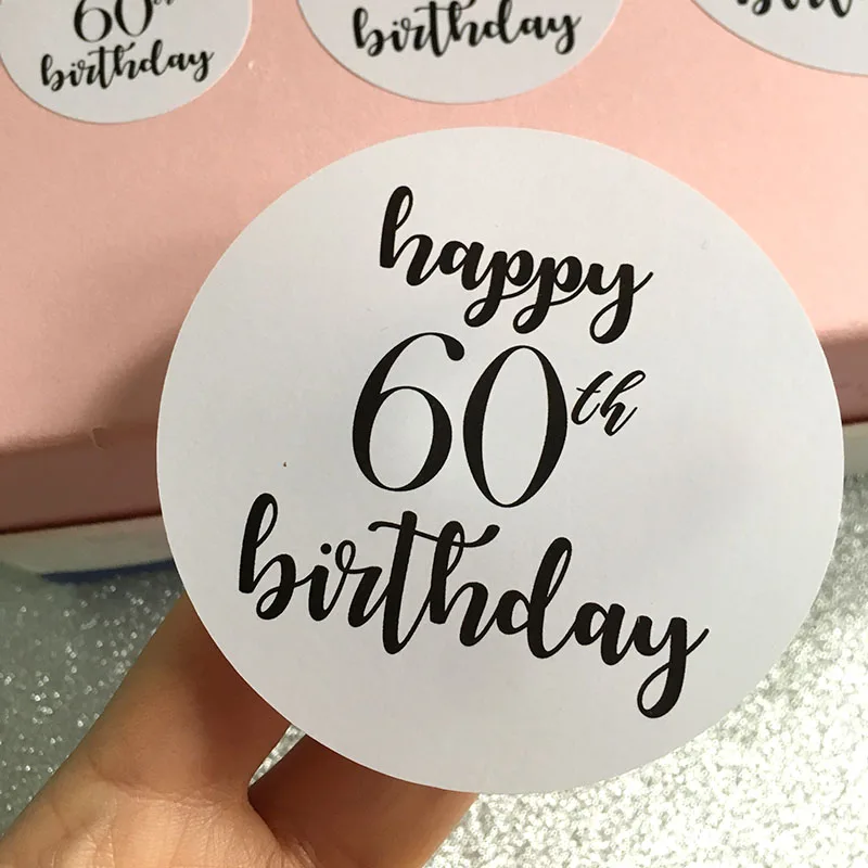 Наклейки на день рождения 1 5/2/2 5/3 дюйма наклейки для торта печенья сумки