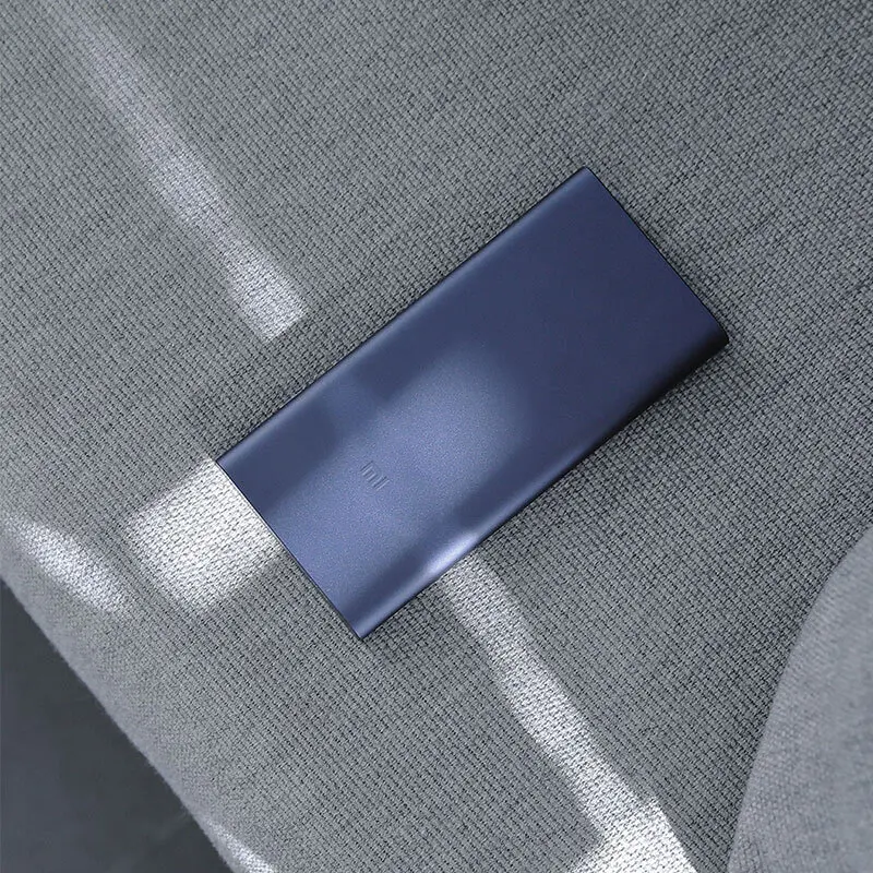 original xiaomi mi power bank 3 10000mah 2 usb output supports two way quick charge 18w max powerbank for smart mobile phone free global shipping