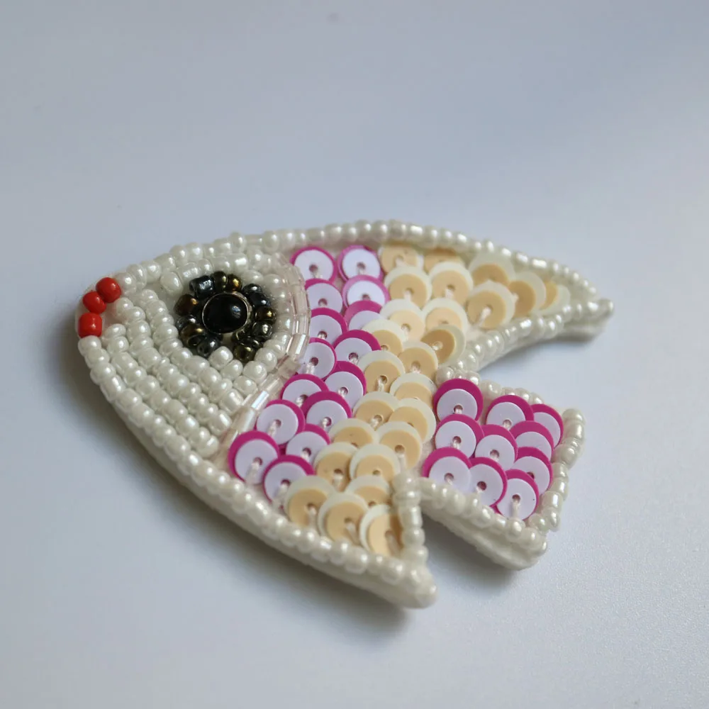 1 шт. нашивки с бусинами в виде совы и рыбок Для Одежды | Дом сад