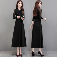 2021 autumn winter dress butterfly mesh over the knee high grade medium and long style foreign style explosion bottomed skirt to