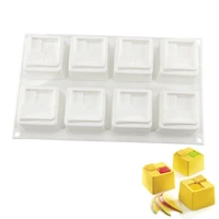 8 cavity silicone molds cake chocolate mold cake decorating tools for pudding jelly mousse dessert ice baking tools