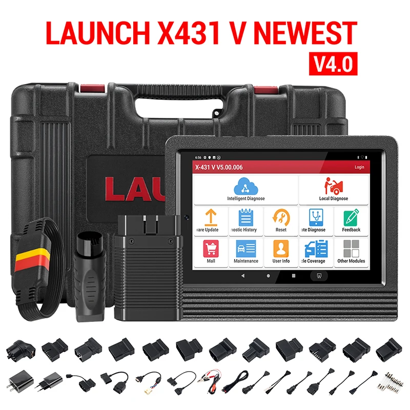 

LAUNCH X431 V V4.0 OBD2 Diagnostic Scanner Automotive OBD OBDII Code Reader Scan Tool Full System ECU Coding Active Test For Car