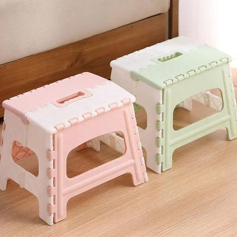 

Plastic Folding Step Stool Home Train Outdoor Storage Foldable Outdoor Storage Foldable Kids holding stool camping Hot Sale