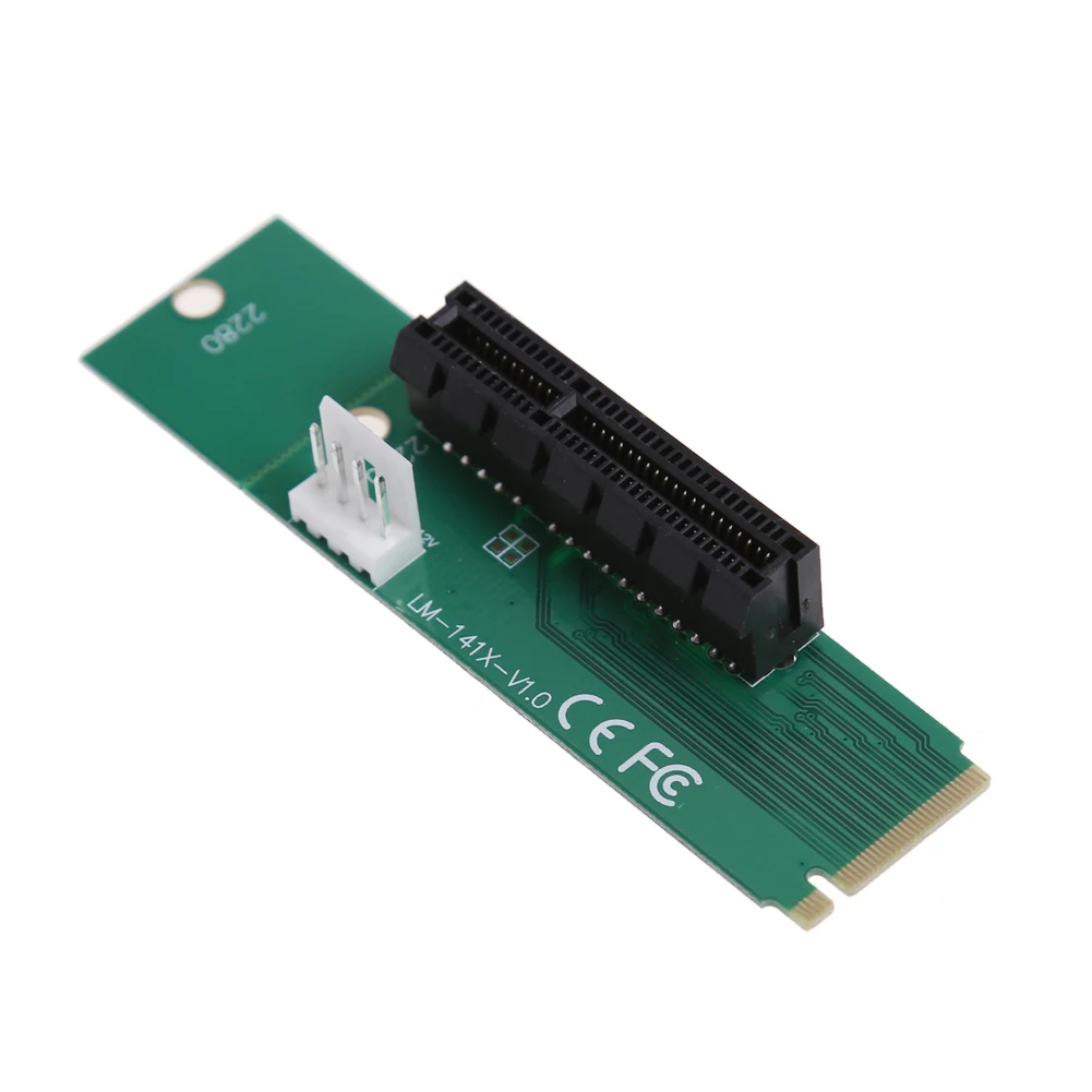 

SSD to PCI-e Adapter Card Express M.2 NGFF 4X Converter Office Computer Supplies for Bitcoin Miner Mining
