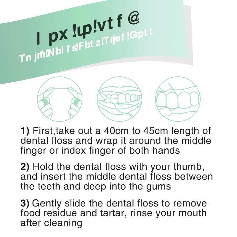 Зубная нить гладкая с мятным вкусом для детей и взрослых |