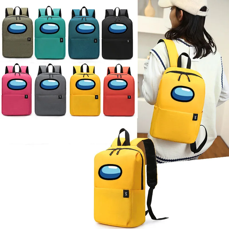 

Nylon Men Women Backpack School Bag For Girl Solid Color Casual Backpack For Teenagers Women Large Capacity Ladies Schoolbag