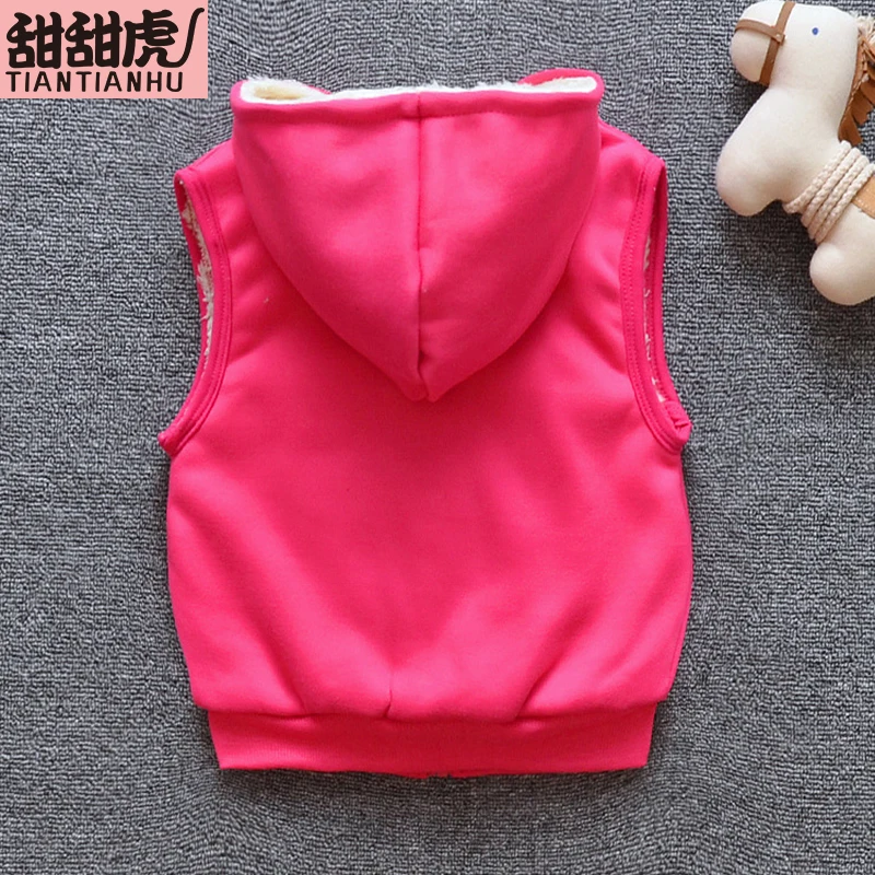 Осенне зимний хлопковый жилет для девочек и мальчиков верхняя одежда куртка без