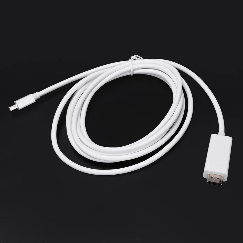 3 м Mini DisplayPort в HDMI USB-кабель с вилкой DP to портом Thunderbolt совместим разрешением Full HD 1080p